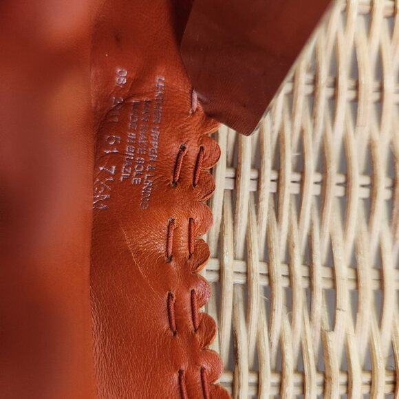 Tory Burch Reese Orange Bow Tassel Ballet Flats - Picture 5 of 5